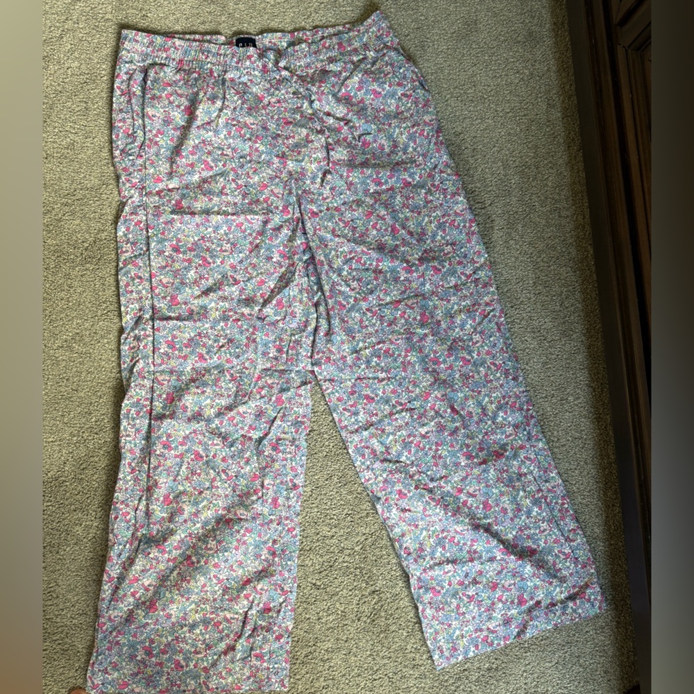 Gap Floral Pajama wide leg pants